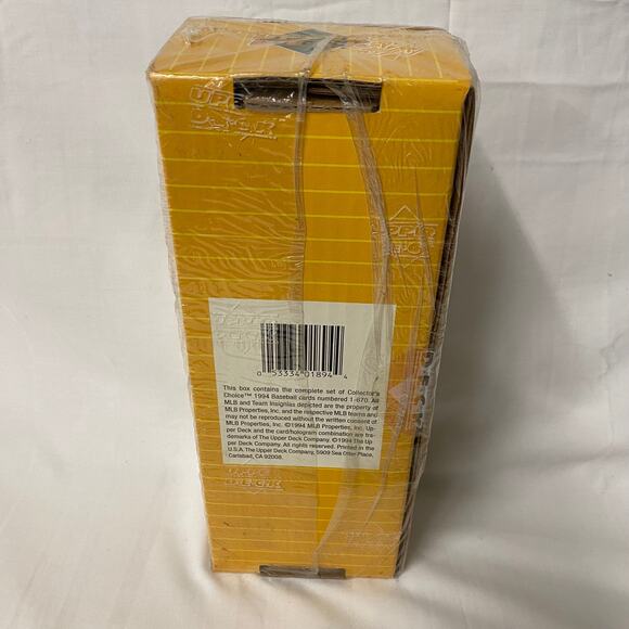 *NEW* BOX OF 1994 UPPER DECK COLLECTOR'S CHOICE BASEBALL CARDS - Picture 2 of 2